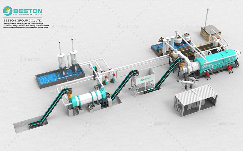 BST-50炭化设备双路运行方案+冷凝
