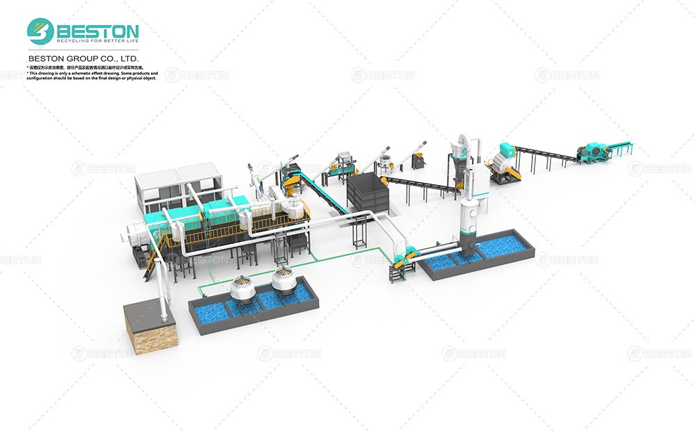 BST-10炭化设备+破碎设备+制棒机